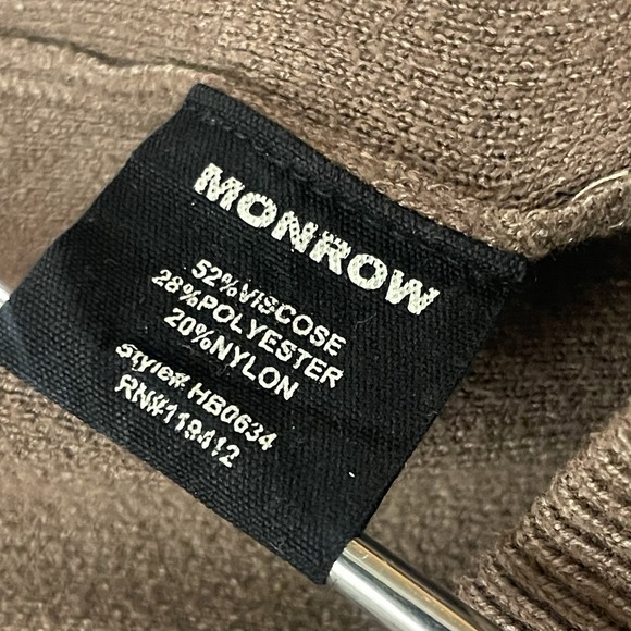 Monrow Women's Brown‎ Knit Sweatpants Size XS Inseam 25" Activewear Summer - Picture 6 of 8